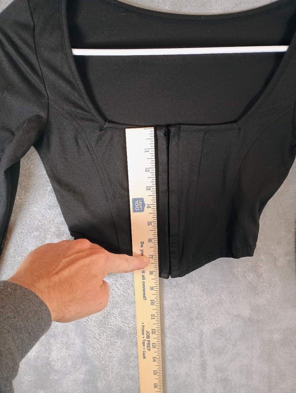 SHEIN Black Long Sleeve Corset Top XS - Picture 5 of 11